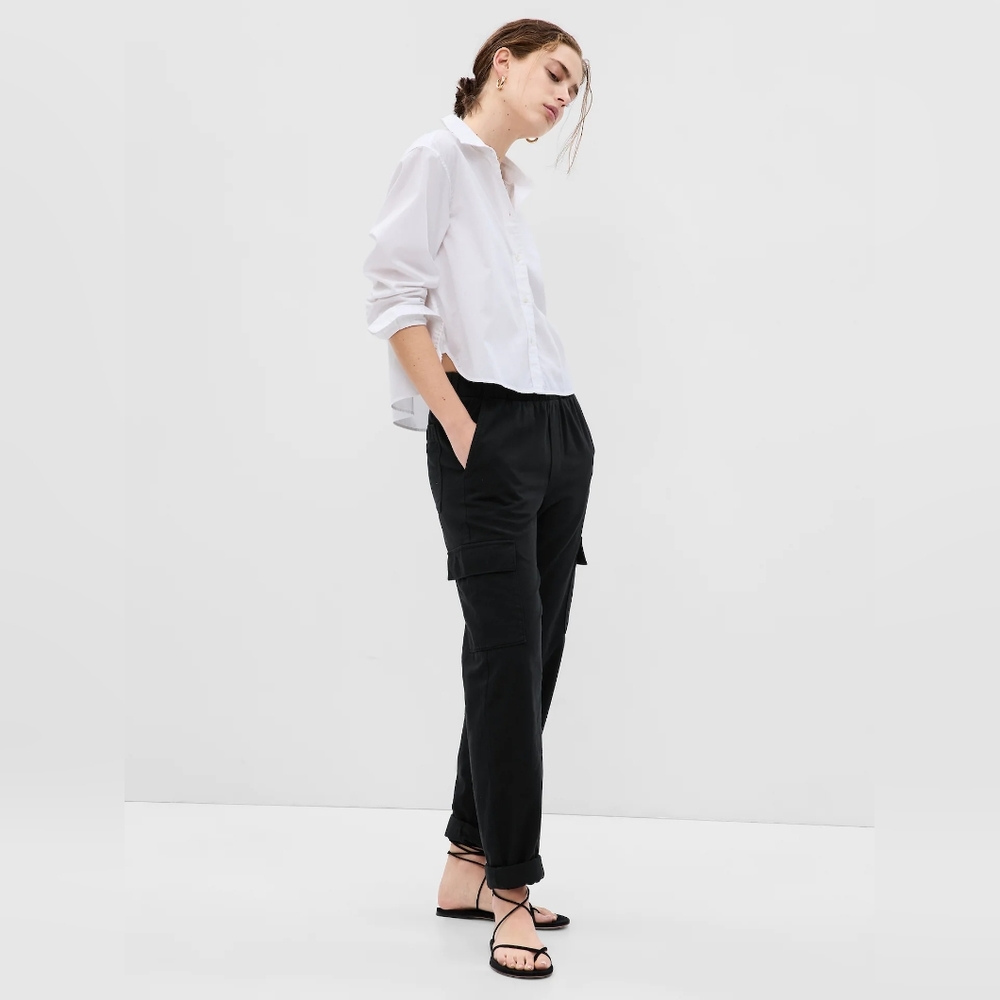 BNWOT GAP black Twill Cargo Pants XL